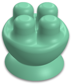 Green Nubby self-massage device