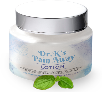 Jar of Dr. K’s Pain Away Lotion